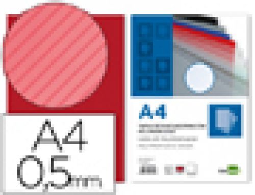 Capa de encadernacao liderpapel polipropileno raiado din a4 0.5 mm pack de 100 unidades , Liderpapel , 64048 , 8423473443426